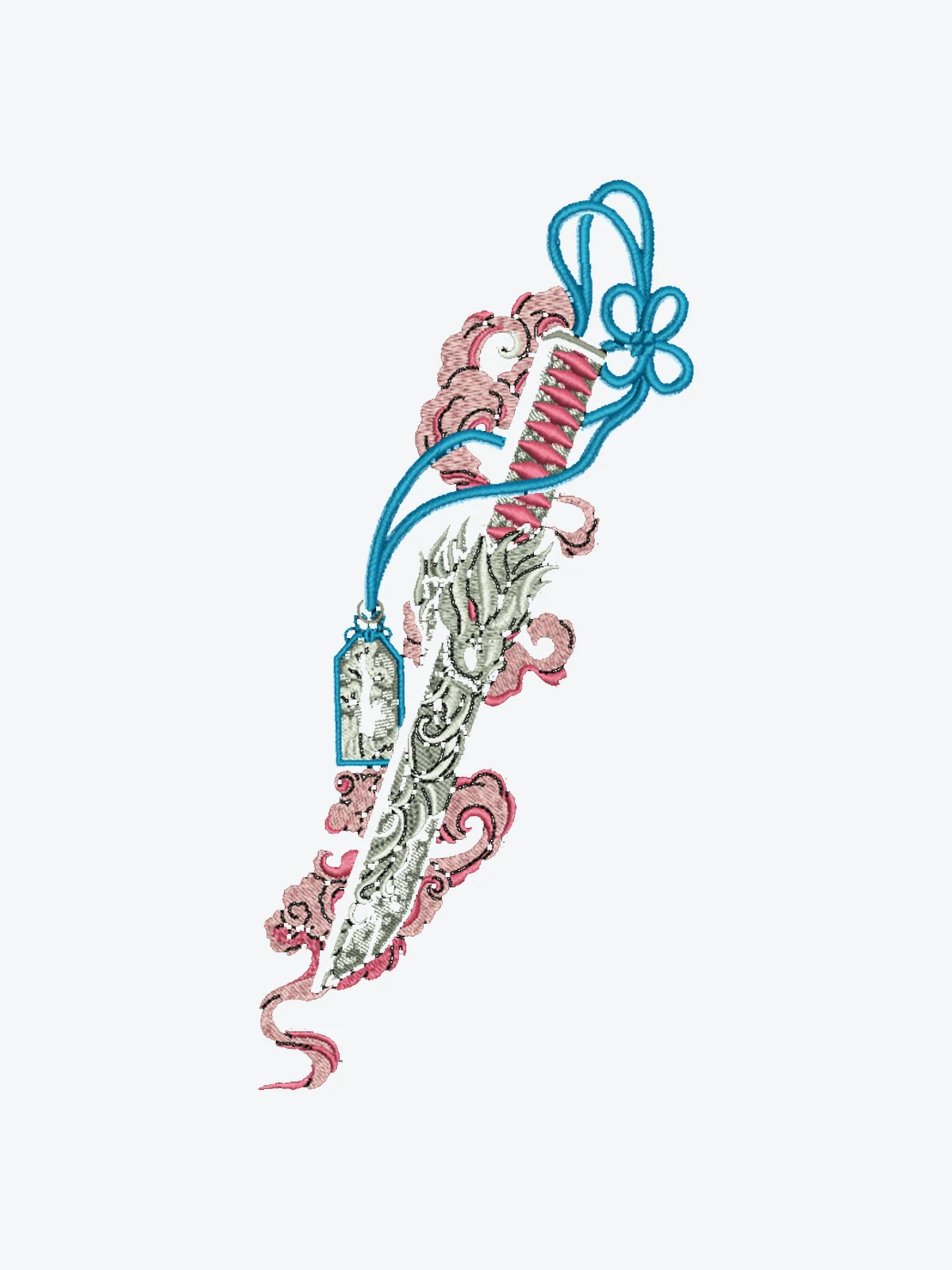 Dragon Dagger — Stickdesign
