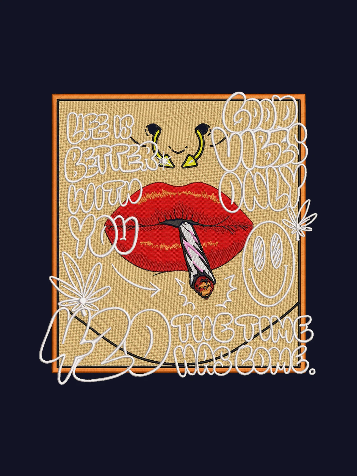 Good Vibes 420 — Stickdesign