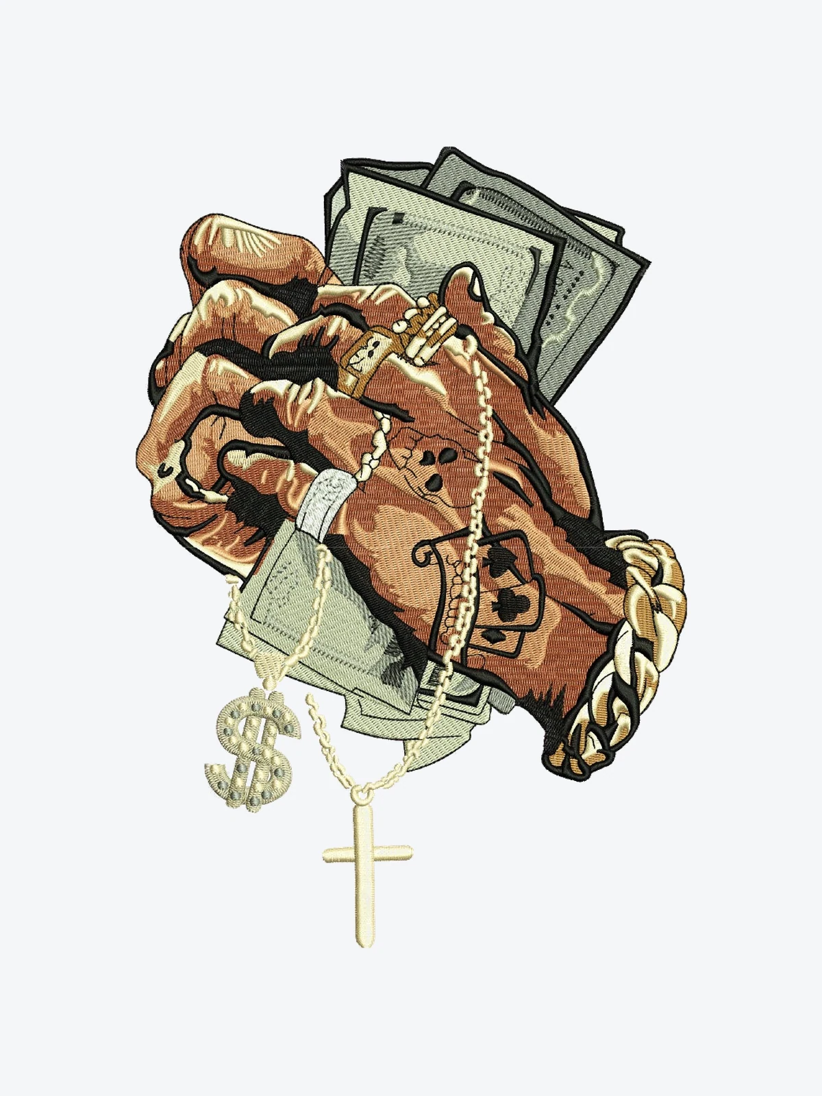 Money & Faith — Stickdesign