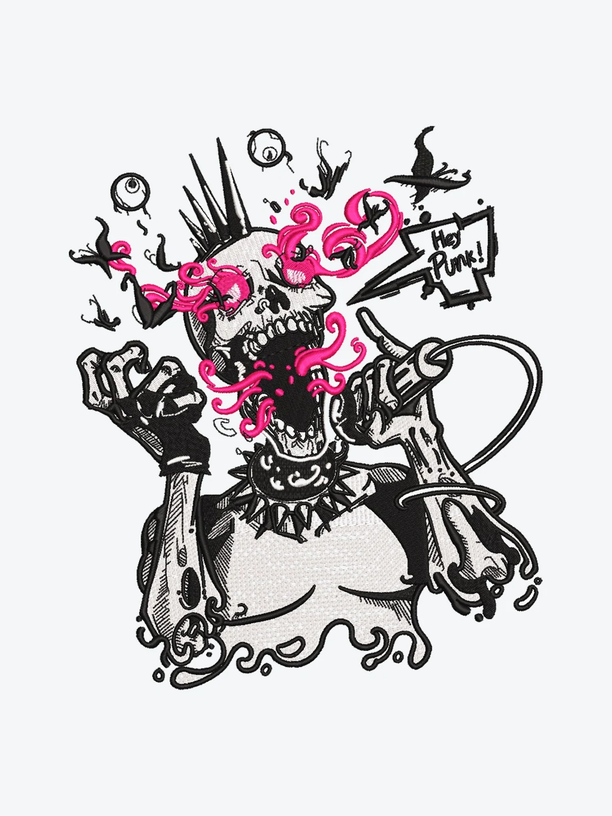 Punk ,rockstar,singer — Stickdesign