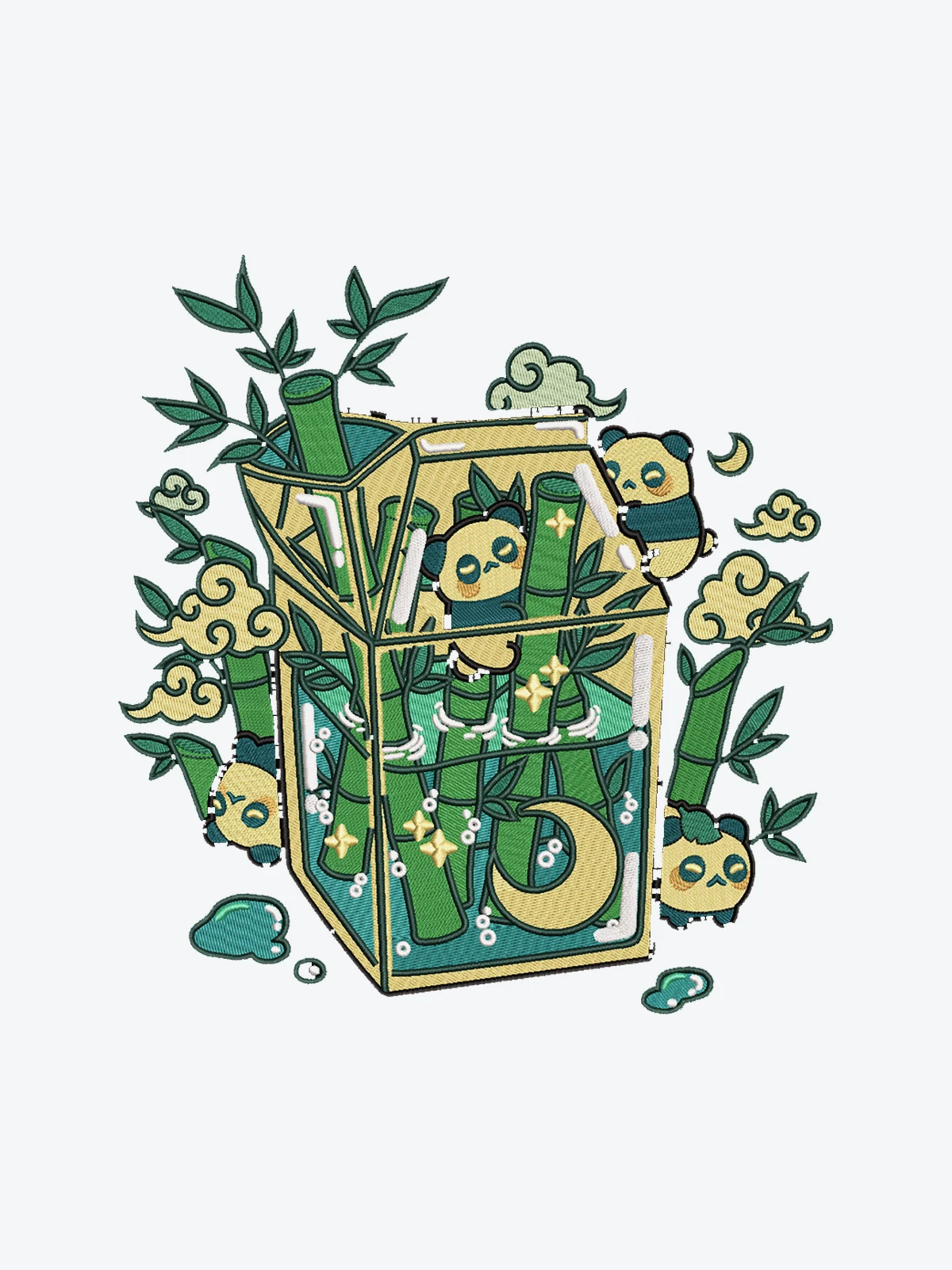 Sippin On Bamboo — Stickdesign