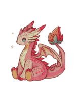 Baby Dragon embroidery artwork preview