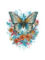 Butterfly 2 Glowing embroidery artwork preview