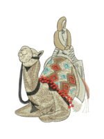 Camel embroidery artwork preview