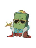 Cash King embroidery artwork preview