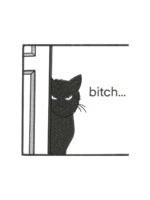 Cat Bitch embroidery artwork preview