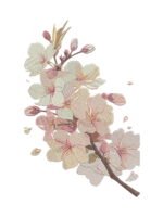 Cherry Blossom embroidery artwork preview