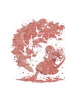 Cherry Blossom X Moon embroidery artwork preview