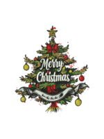 Christmas Tree embroidery artwork preview