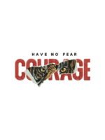 Courage embroidery artwork preview