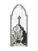 Cross embroidery artwork preview