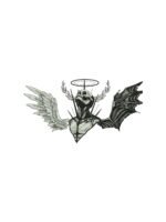 Demonic Angel embroidery artwork preview