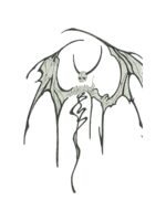 Devil embroidery artwork preview
