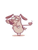 Dog Love embroidery artwork preview