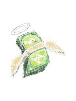 Dollars embroidery artwork preview