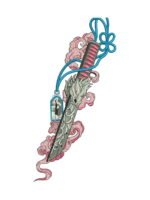 Dragon Dagger embroidery artwork preview