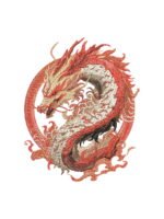 Dragon embroidery artwork preview