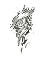 Dragon Eye embroidery artwork preview