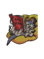 Evil Plans embroidery artwork preview