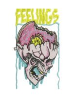 Feelings embroidery artwork preview