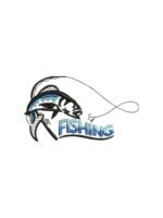 Fishing embroidery artwork preview