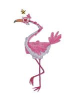 Flamingo Doodle embroidery artwork preview