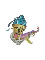 Ice Cream Gangster embroidery artwork preview