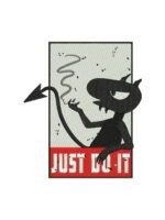 Just Do It embroidery artwork preview