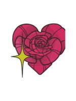 Love Rose embroidery artwork preview