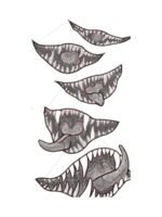 Monster Mouth embroidery artwork preview