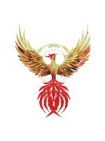 Phoenix 2 embroidery artwork preview