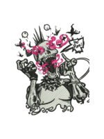 Punk ,rockstar,singer embroidery artwork preview