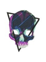 Skull Glitch embroidery artwork preview