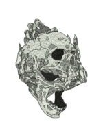 Skull Holding Skull embroidery artwork preview
