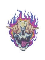 Skull Rock embroidery artwork preview