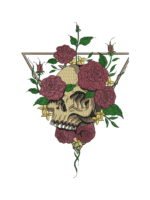 Skulls & Roses embroidery artwork preview