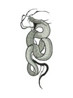 Snake Fangs embroidery artwork preview