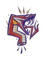 Snake embroidery artwork preview