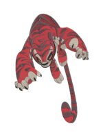 Tiger Claws embroidery artwork preview