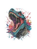 Trex Dinosaur embroidery artwork preview