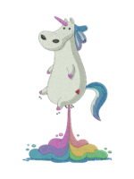 Unicorn embroidery artwork preview